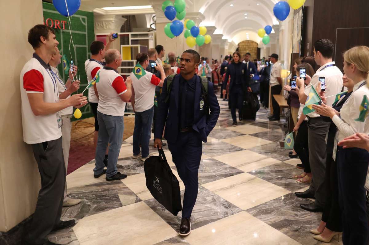 Seleção Brasileira pousou em solo russo na madrugada deste domingo