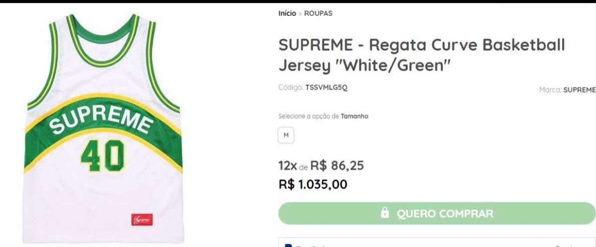 Regata Supreme por R$ 1.035 em uma loja virtual 