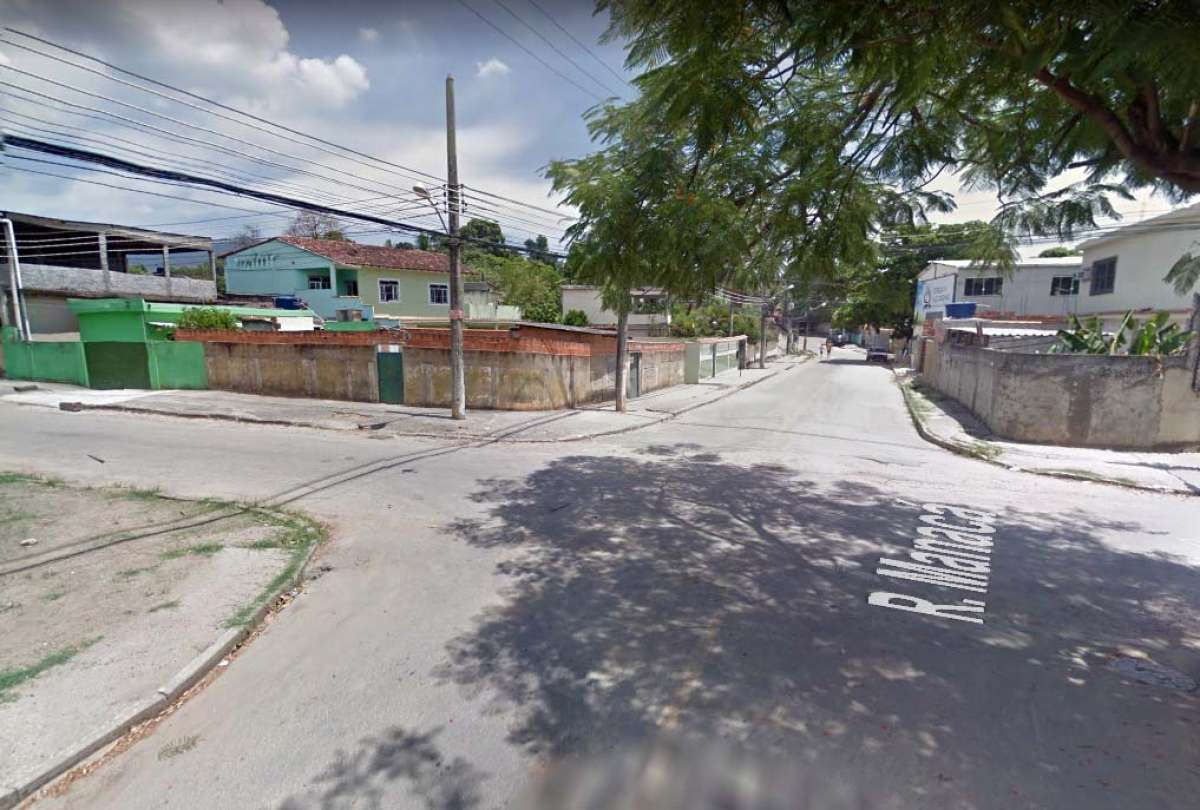 Rua do bairro Banco de Areia, em Mesquita - Reprodução / Google Street View