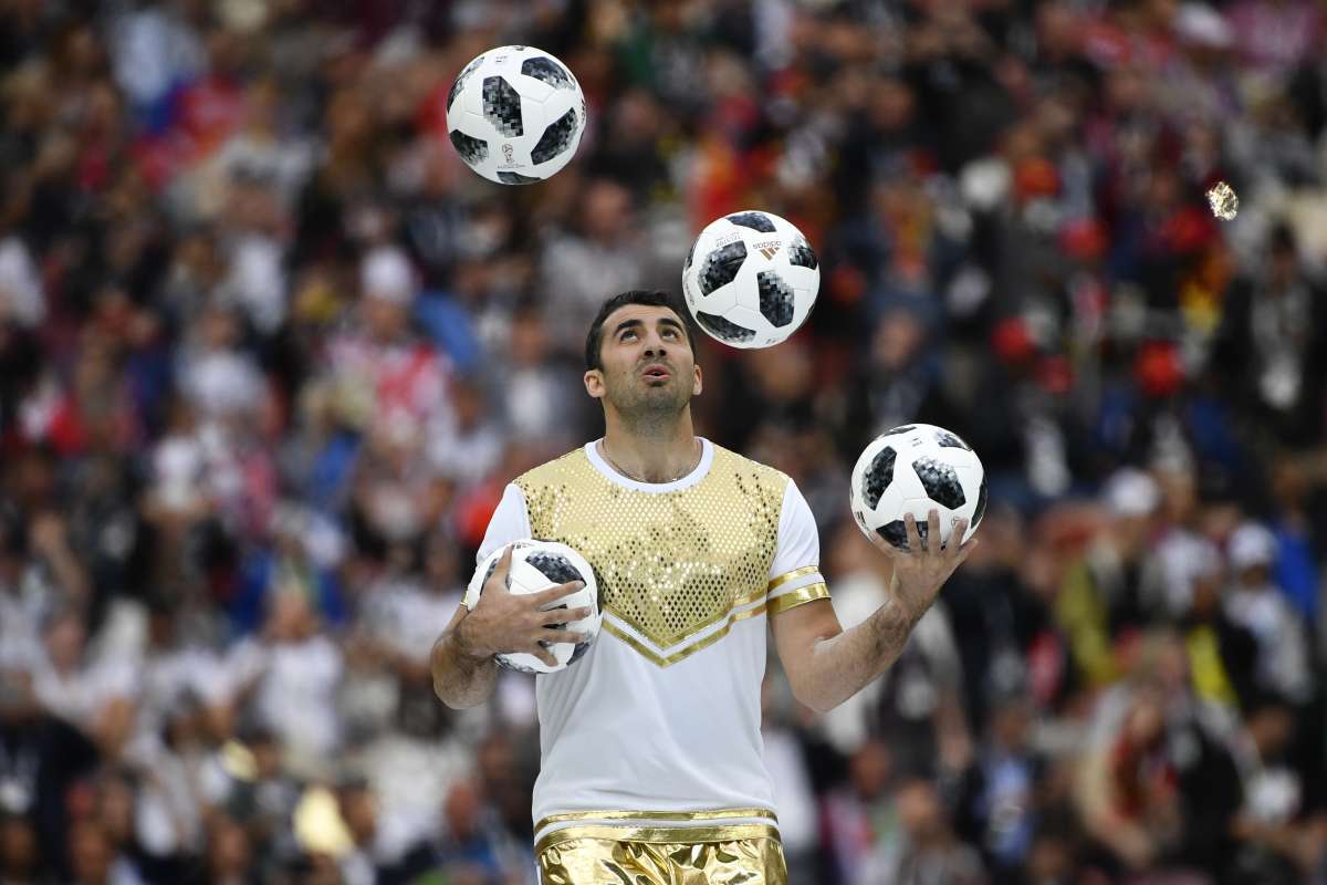 Cerimônia de abertura da Copa no Estádio Luzhniki, em Moscou