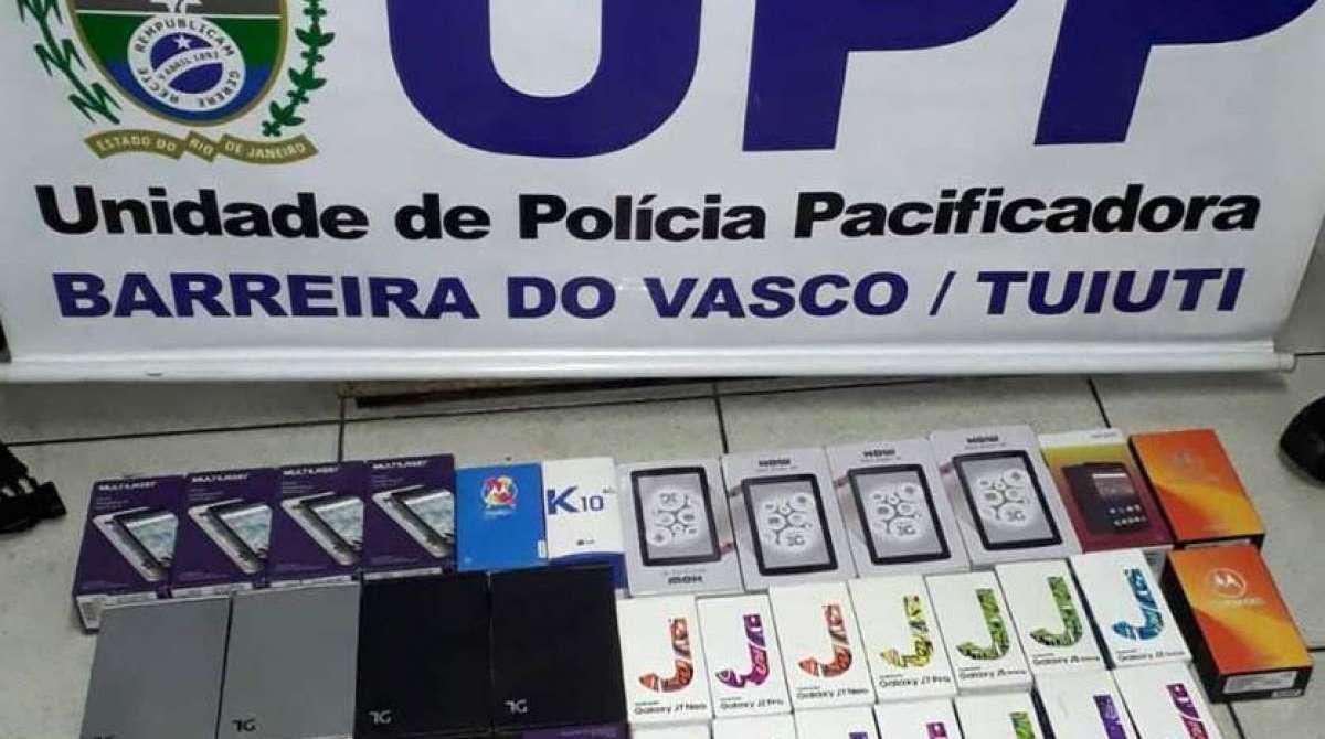 Aparelhos roubados foram recuperados - Divulgação / Polícia Militar