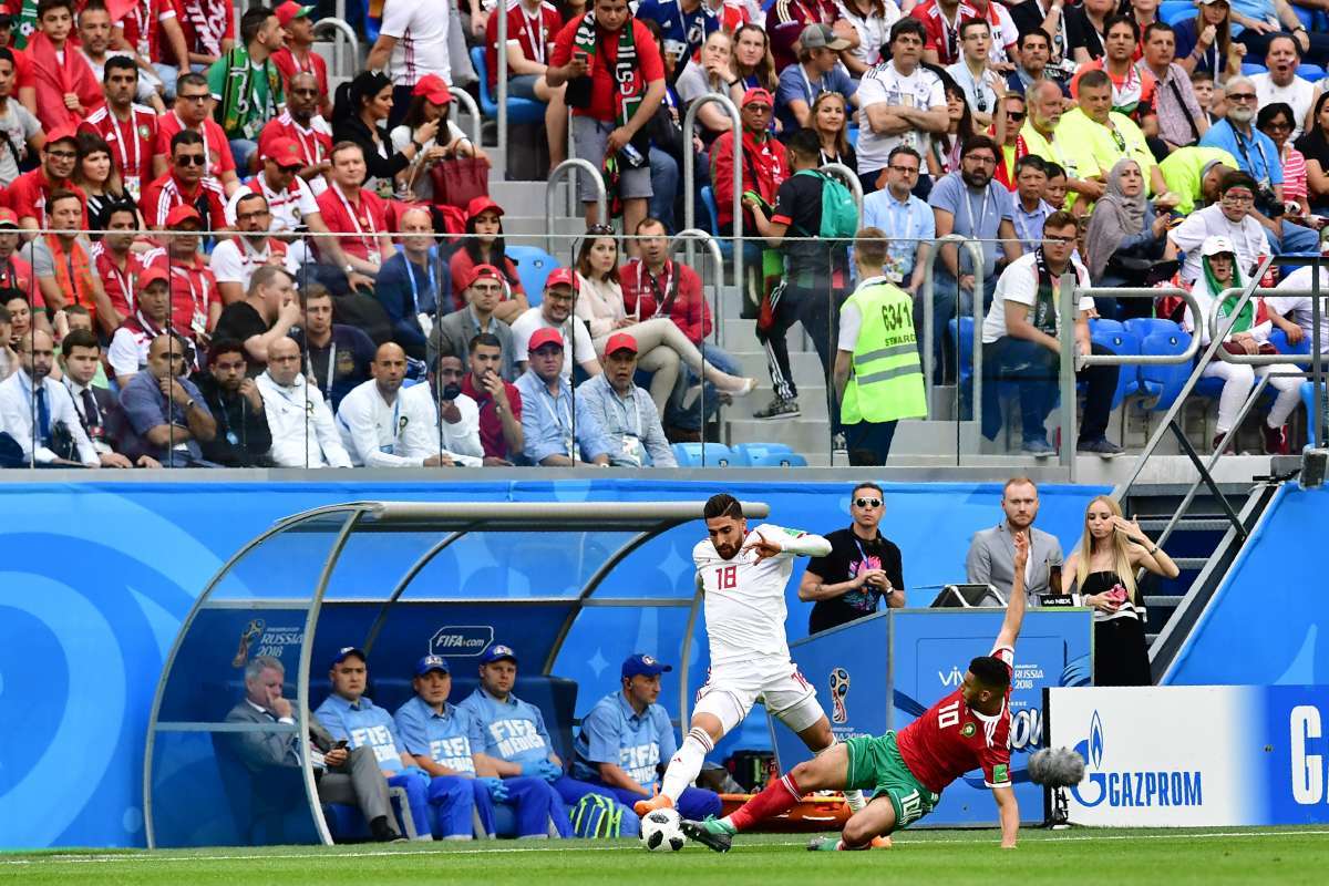 Marrocos e Irã fizeram um jogo de baixo nível técnico