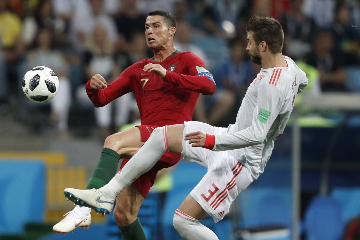 Portugal e Espanha empataram por 3 a 3