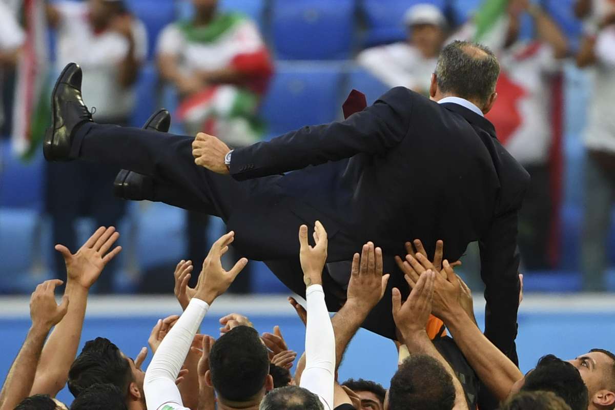 Carlos Queiroz é exaltado após vitória do Irã - AFP
