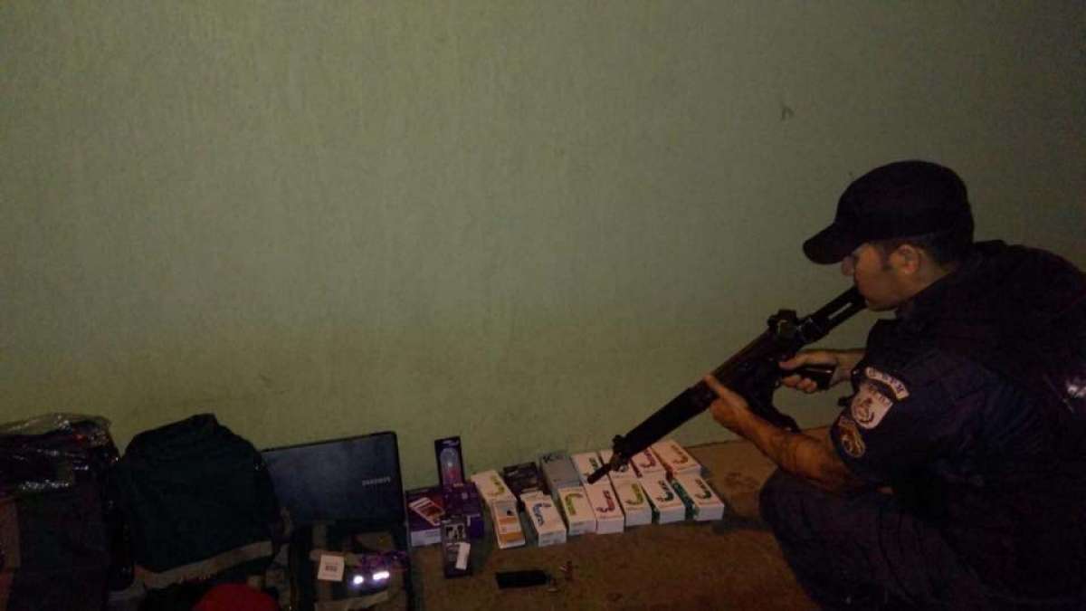 Carro em que os bandidos de Niterói estavam