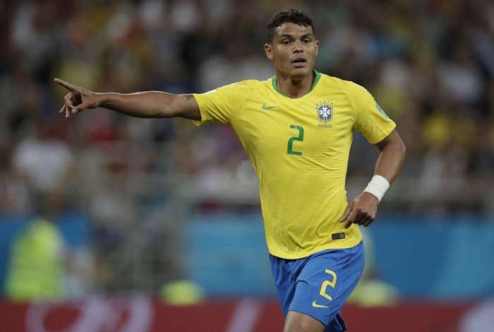 Thiago Silva marcou contra a SÃ©rvia