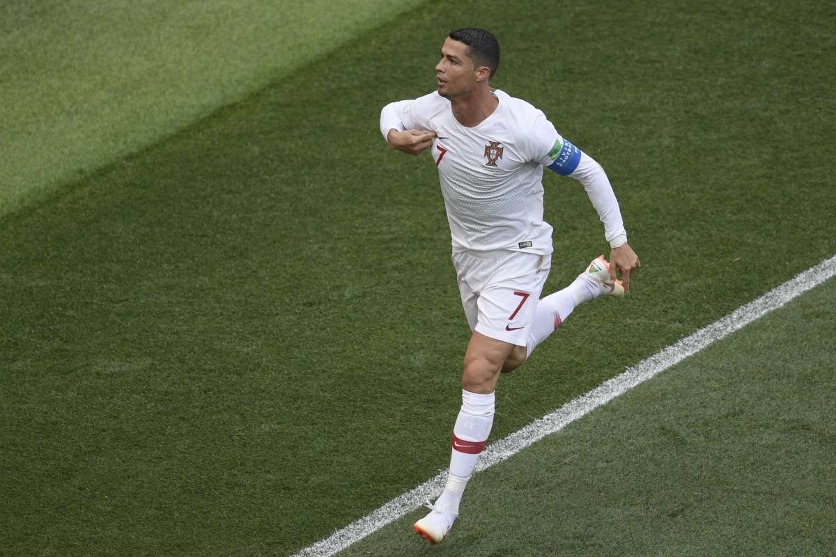 Cristiano Ronaldo marcou o gol da vit&oacute;ria de Portugal - AFP