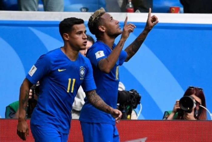 Neymar e Coutinho marcaram para a seleção brasileira