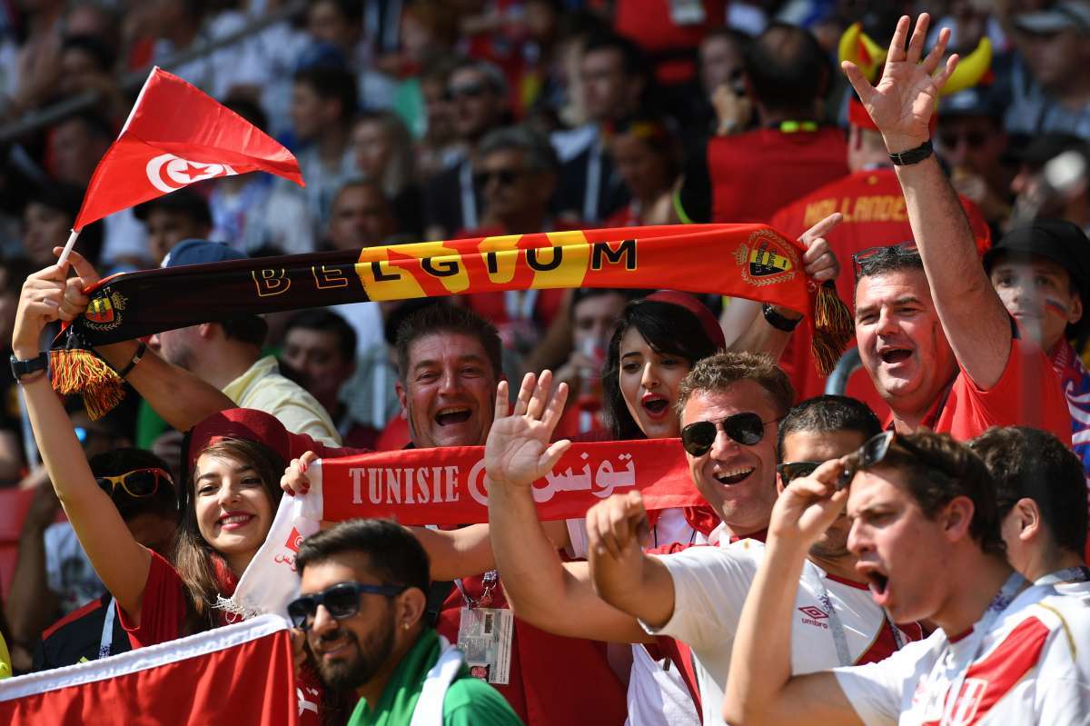 Bélgica e Tunísia se enfrentaram neste sábado pelo grupo F da Copa do Mundo