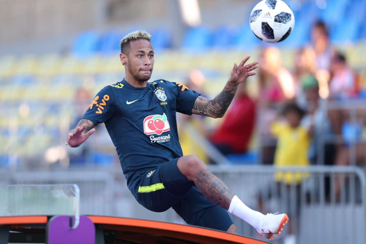 Treino em Sochi. Neymar