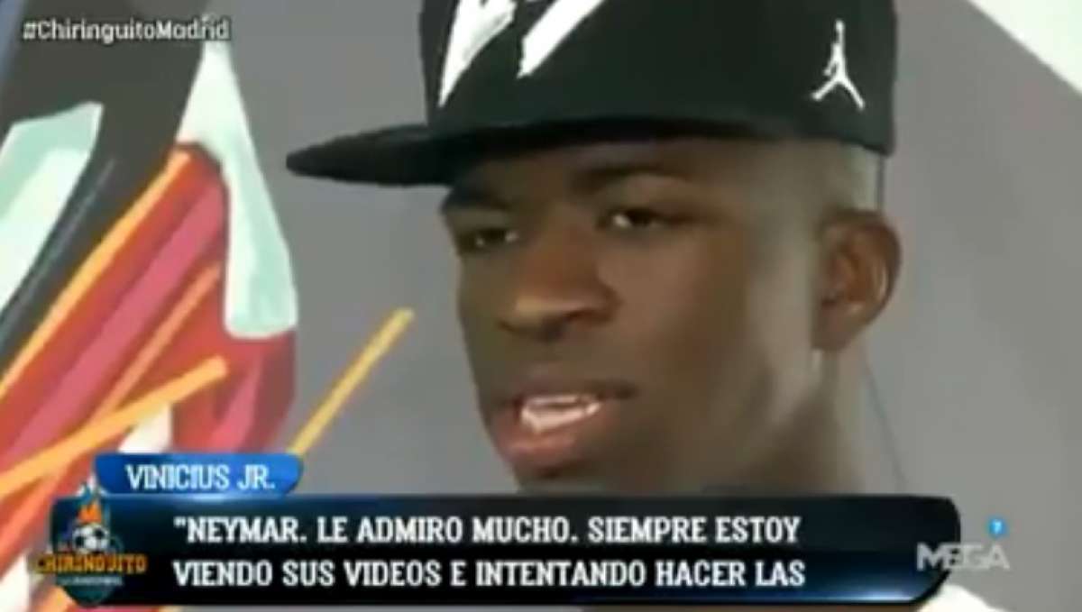 Vinicius Junior em entrevista antiga - Reprodução Internet