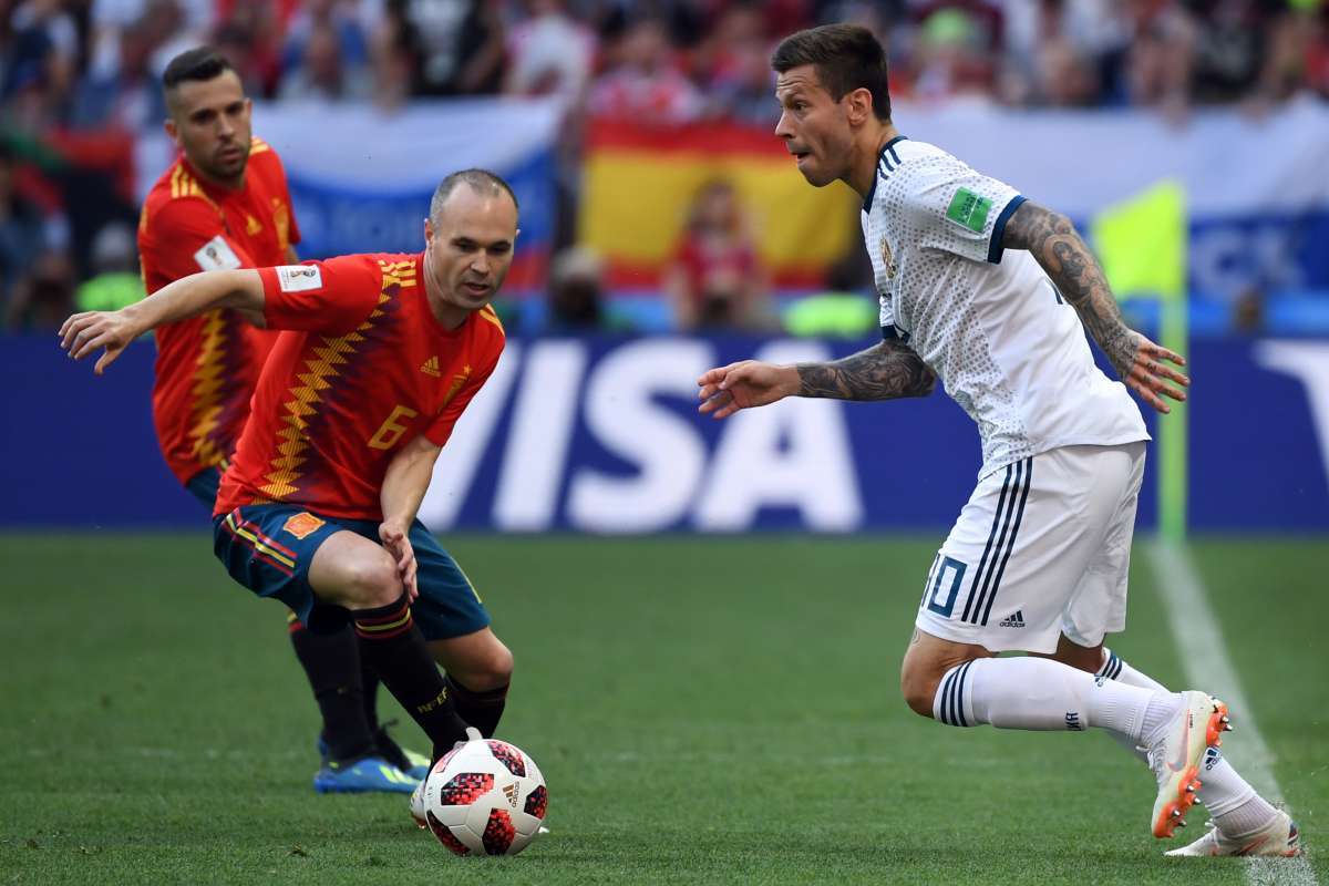 Espanha e Rússia se enfrentaram em Moscou pelas oitavas da Copa do Mundo