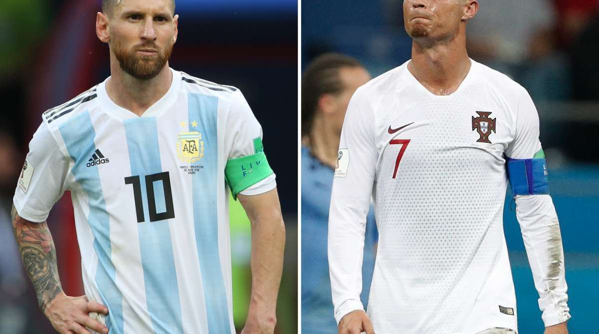(COMBO) This combination of two files pictures created on June 30, 2018 shows Argentina's forward Lionel Messi (L) in Kazan on June 30, 2018 and Portugal's forward Cristiano Ronaldo in Sochi on June 30, 2018.
Cristiano Ronaldo and Lionel Messi saw their World Cup dreams snuffed out on June 30, 2018.

 / AFP PHOTO / Roman KRUCHININ AND Adrian DENNIS