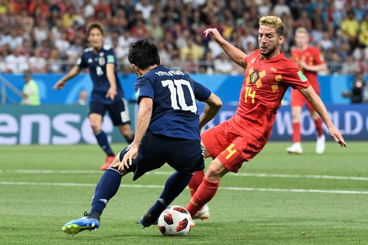 Japão e Bélgica se enfrentaram nesta segunda