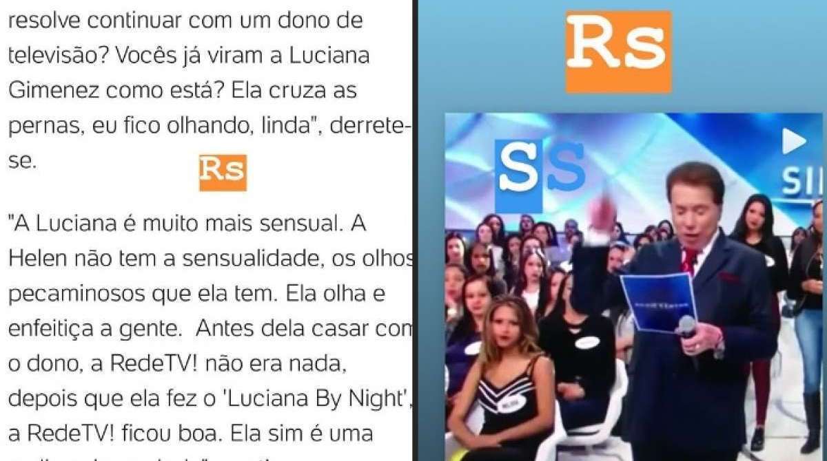 Luciana Gimenez repercutiu os elogios em sua conta no Instagram com um 'Rs', risos na linguagem da internet