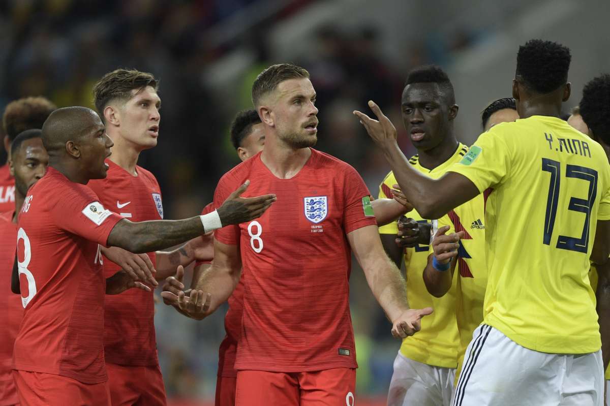 Inglaterra e Colômbia se enfrentaram nesta terça-feira