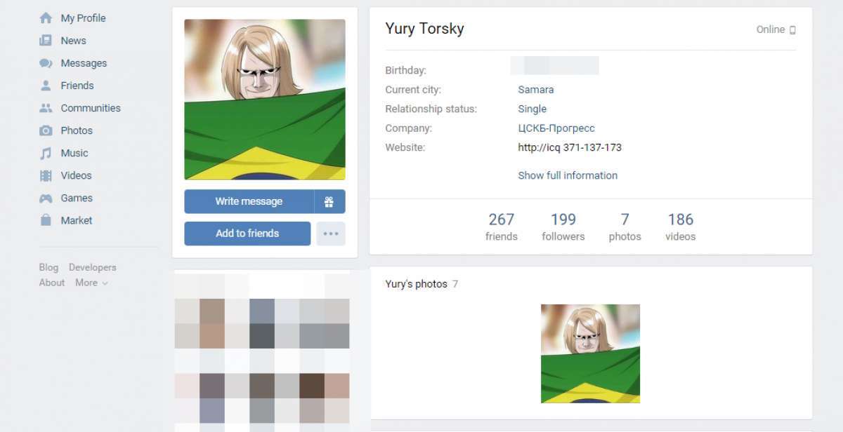 Torcedor misterioso é russo e se chama Yuri Torsky 