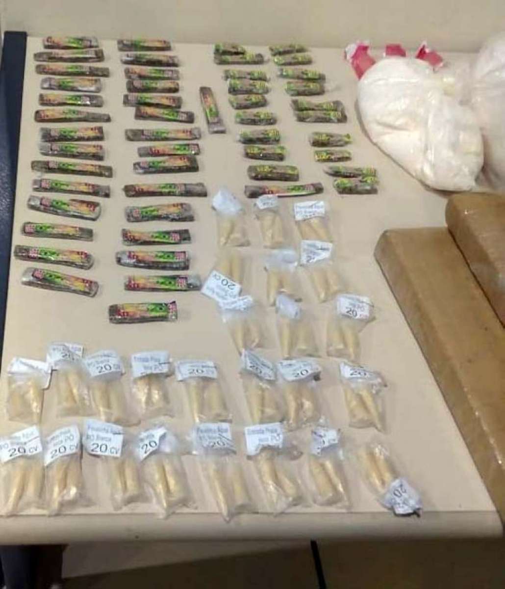 Traficante foi preso com grande quantidade de drogas