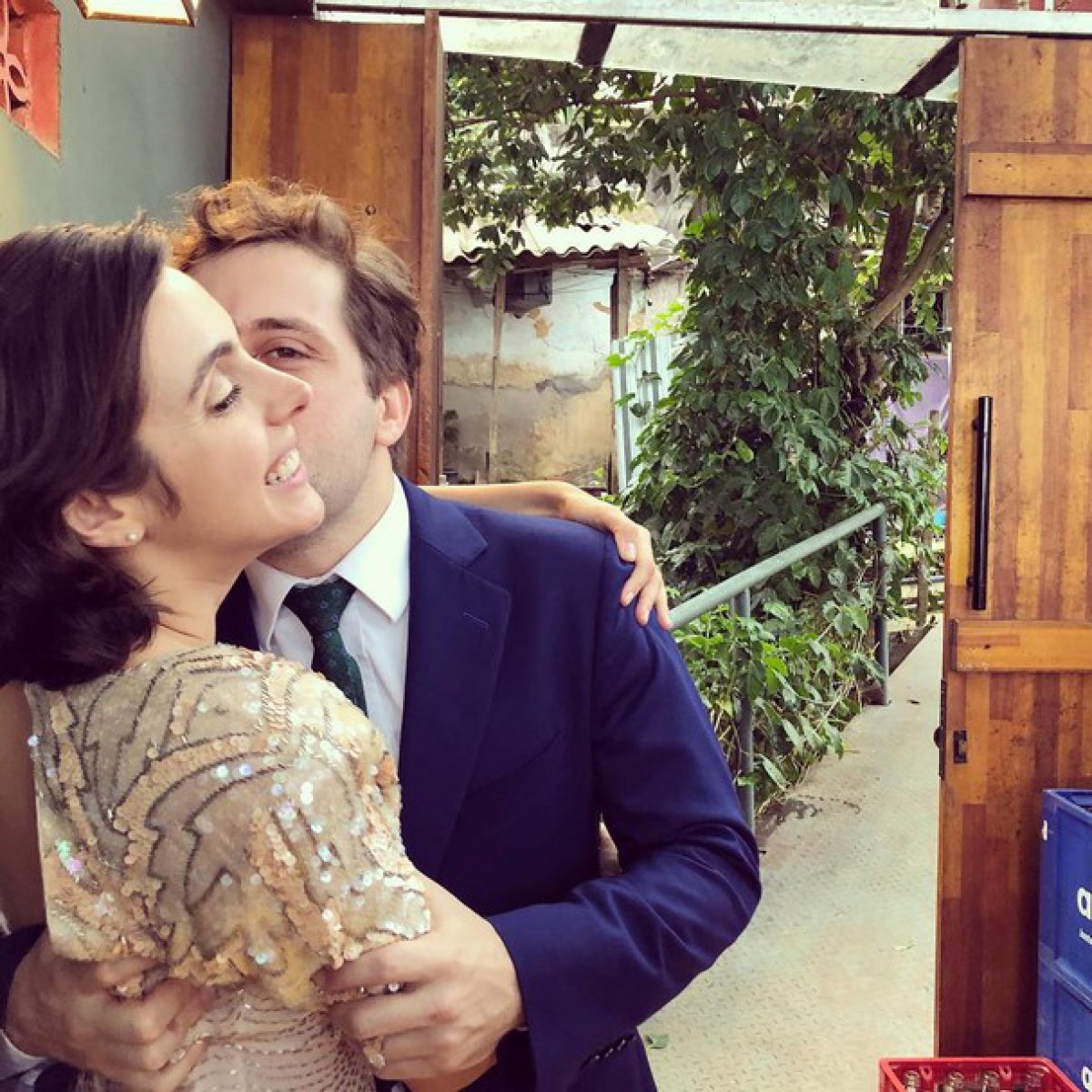 Gregório Duvivier e Giovanna Nader se casaram nesta quarta-feira