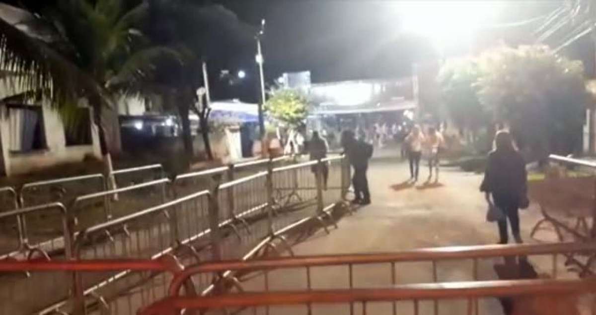 Local onde iria acontecer a festa - Reprodução / TV Globo