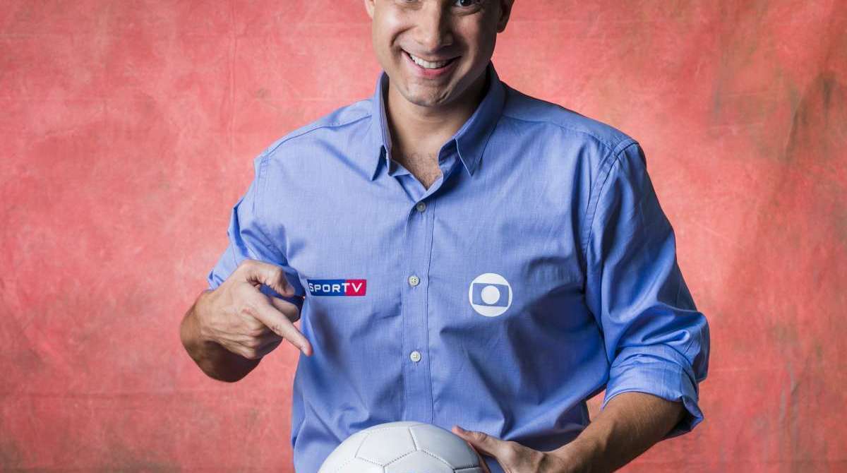 O narrador Gustavo Villani, da Globo - Copa do Mundo