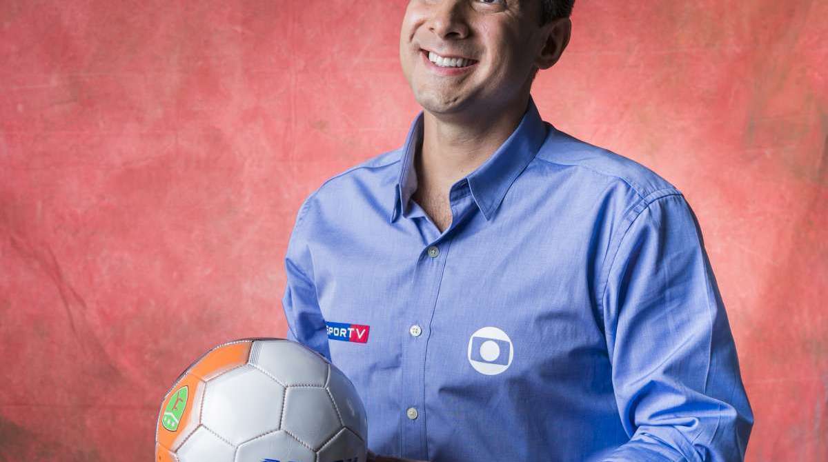 O narrador Gustavo Villani, da Globo