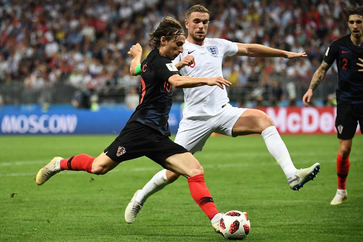 Confira as imagens da partida entre Croácia e Inglaterra