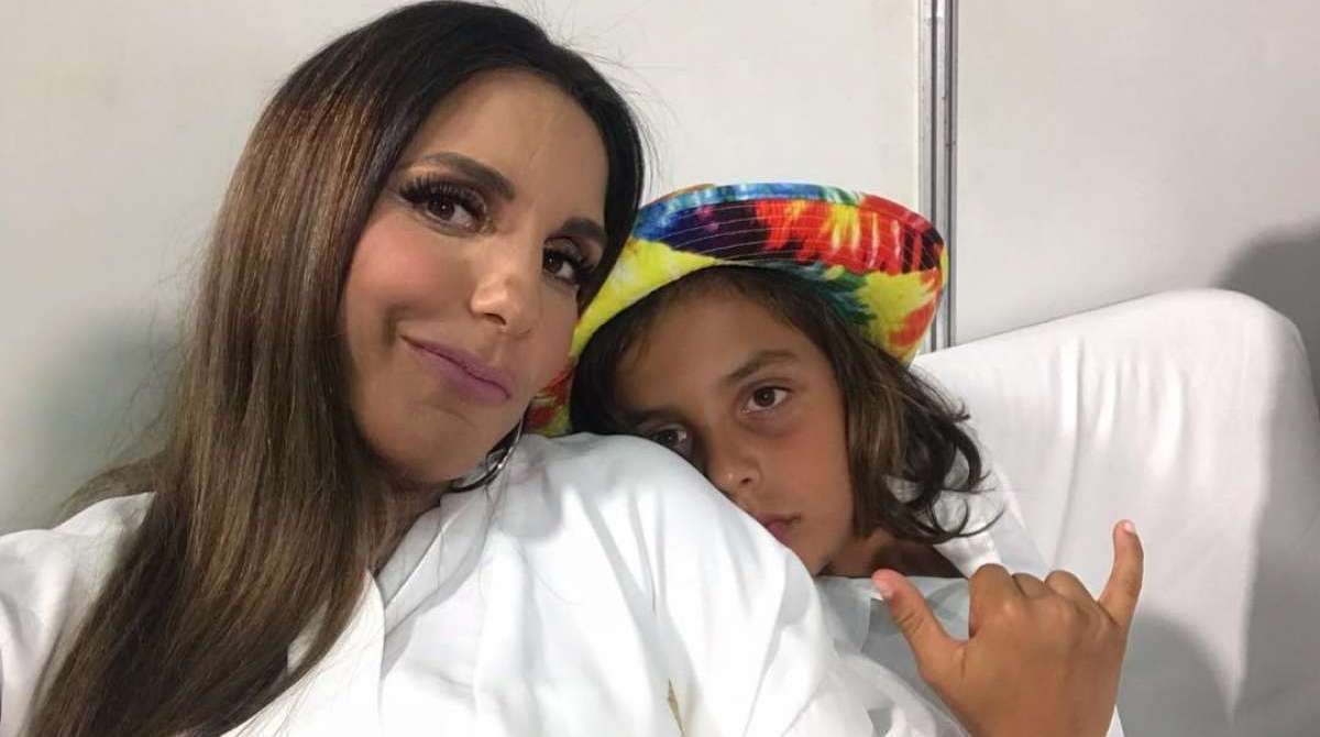 Ivete Sangalo e o filho Marcelo - Reprodução