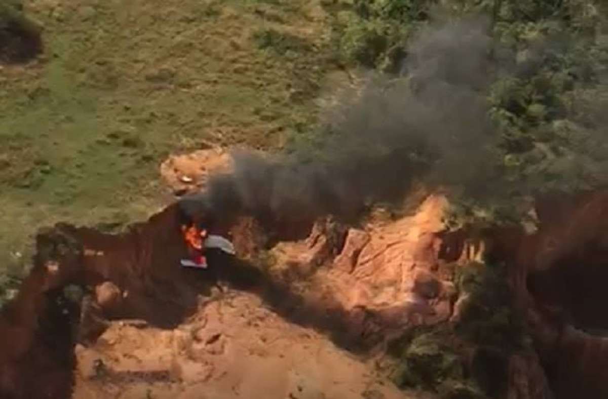 Ultraleve caiu próximo ao Clube Esportivo de Voo de Santa Cruz