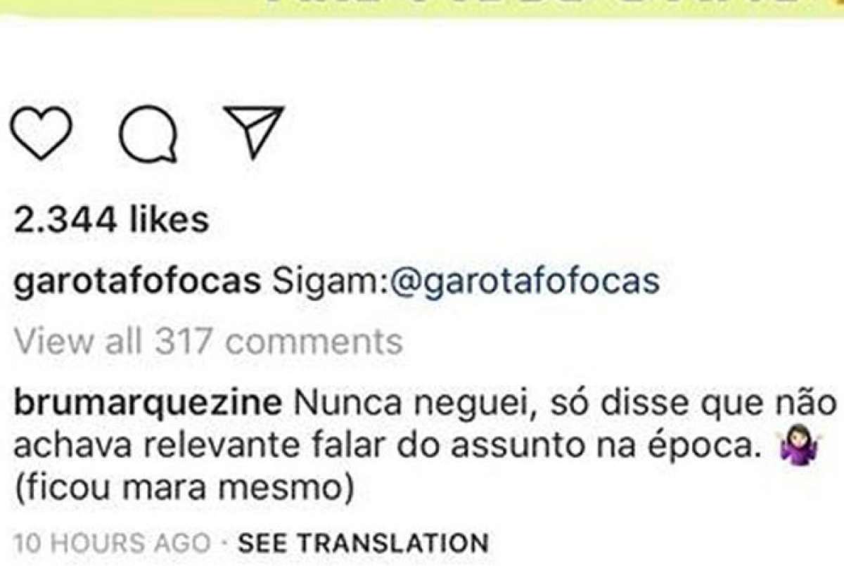 Bruna Marquezine admite cirurgia plástica no nariz