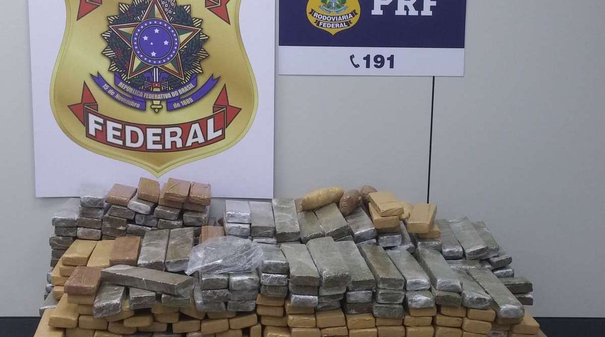 PF prende 2 e apreende mais de 700 Kg de maconha na Dutra - Divulgação