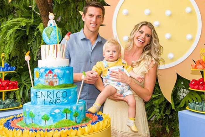 Amaury Nunes, Karina Bacchi e Enrico - Reprodução Instagram / Fabio Cerati /Francine Nagata