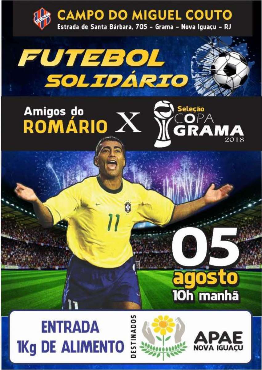 Campanha? Pr&eacute;-candidato ao governo, Rom&aacute;rio (Podemos) divulga evento beneficente na Baixada Fluminense