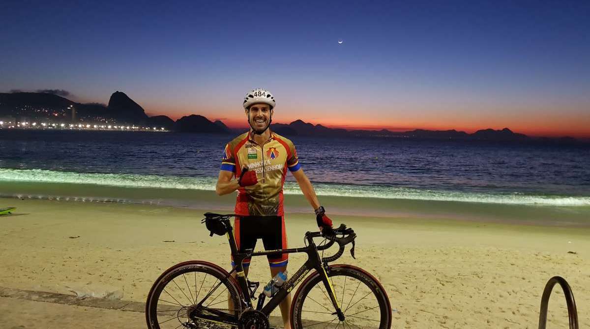 Raphael Pazos, praticante de triatlo