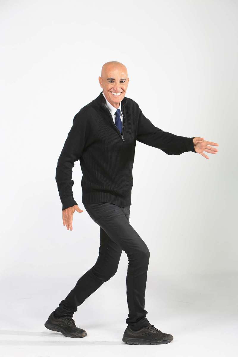 A redação do Jornal O Dia recebe a visita de Amin Khader (Rio de Janeiro, 6 de janeiro de 1959. Promoter, repórter, ator e humorista). Foto: Daniel Castelo Branco