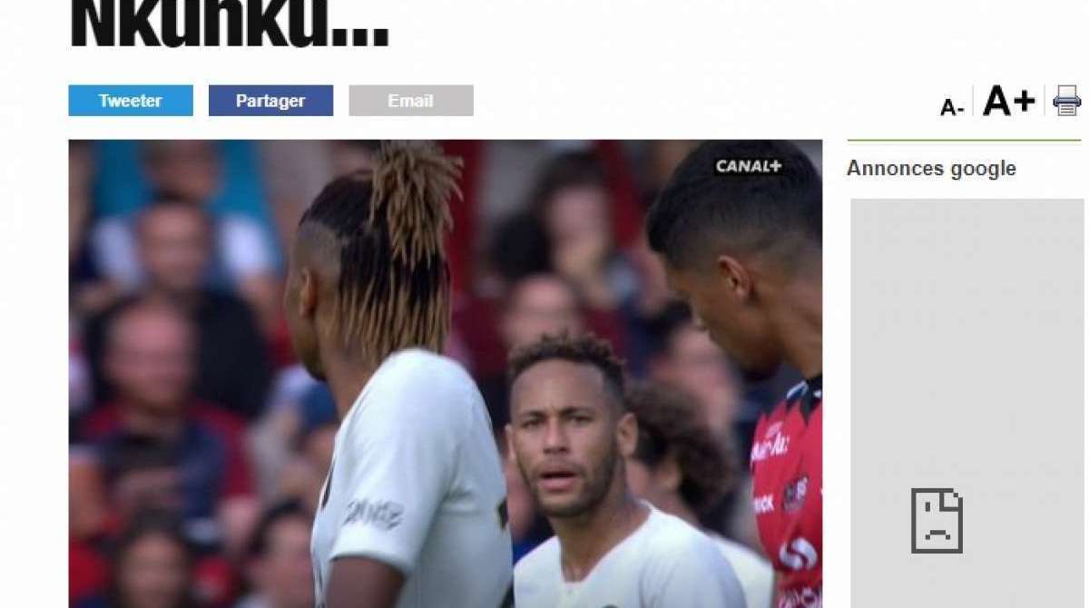 Momento que Neymar xinga Nkunku