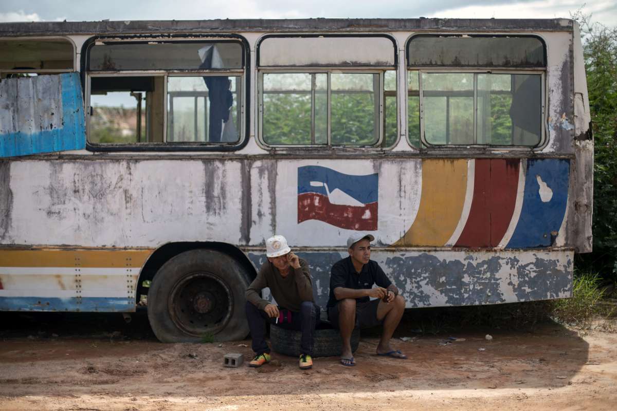 Refugiados venezuelanos em Pacaraima, em agosto deste ano - AFP PHOTO / Mauro Pimentel