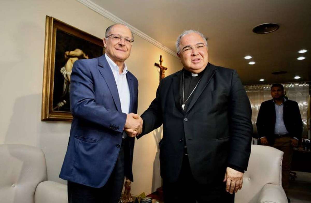 Geraldo Alckmin encontra Dom Orani Tempesta na Arquidiocese do Rio de Janeiro - Divulgação