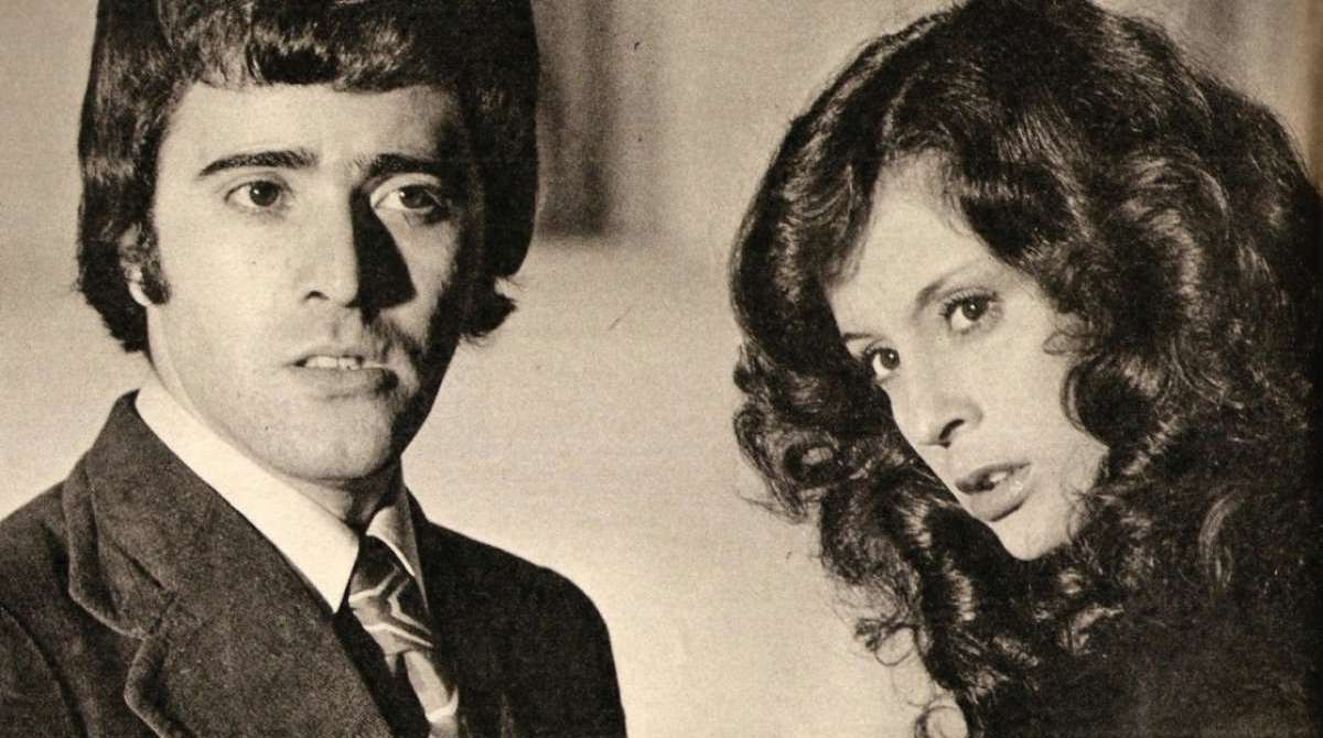 Tony Ramos com Ana Rosa em Os Rebeldes, TV Tupi, 1967