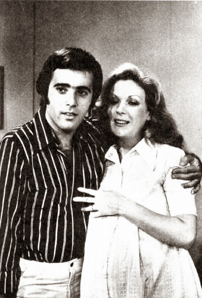Tony Ramos com Ana Rosa em Os Rebeldes, TV Tupi, 1967