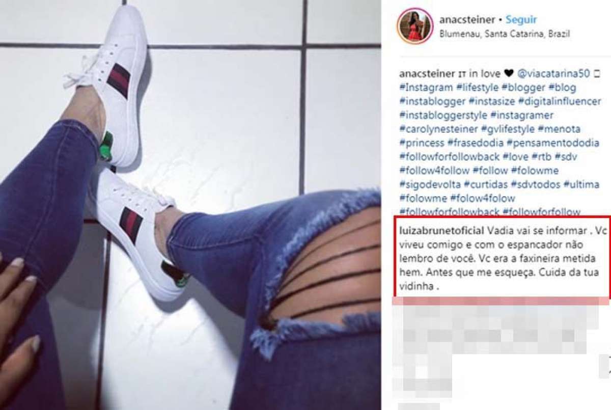 Luiza Brunet escreveu comentário em foto de internauta - Reprodução Instagram 
