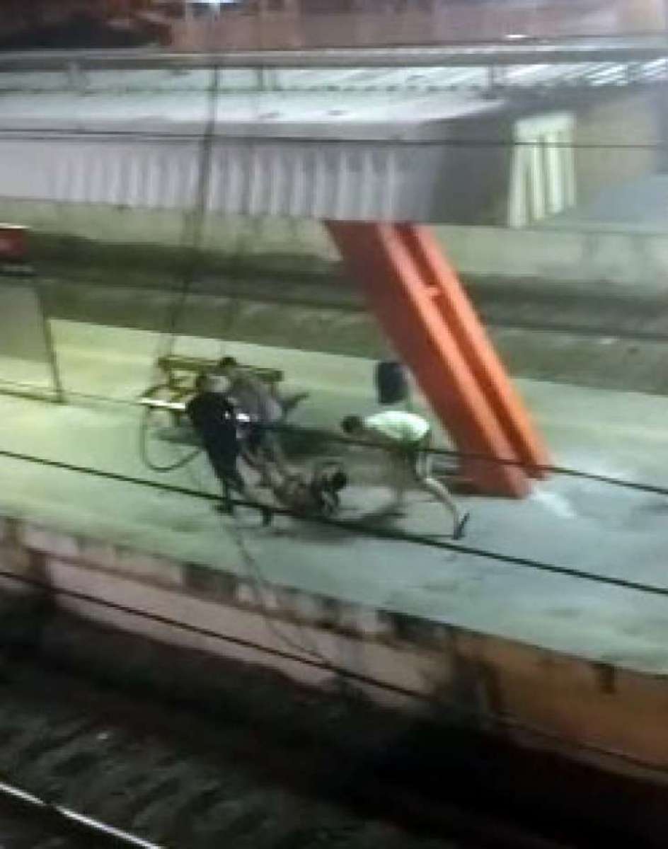 Um agente da SuperVia presenciou a cena