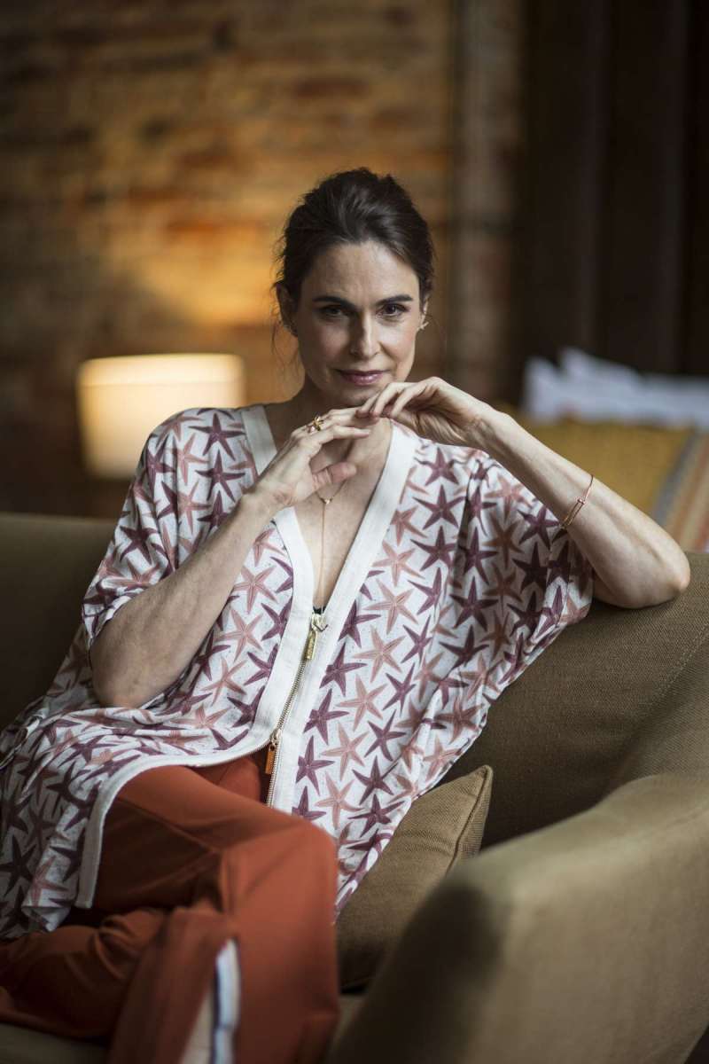 CADERNO D - Moda com a atriz Silvia Pfeiffer. Rj, 27 de agosto.