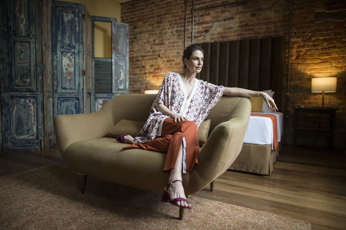 CADERNO D - Moda com a atriz Silvia Pfeiffer. Rj, 27 de agosto.