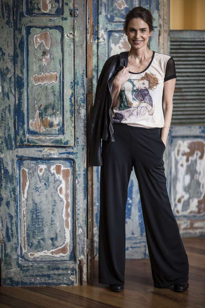 CADERNO D - Moda com a atriz Silvia Pfeiffer. Rj, 27 de agosto.