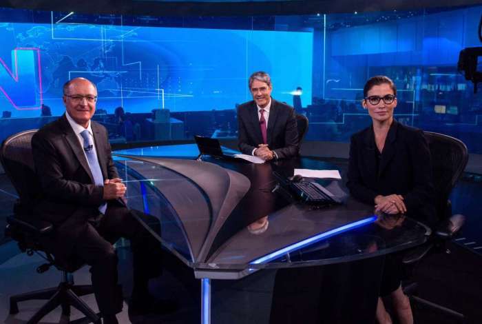 Alckmin foi o terceiro convidado na série de entrevistas do 'Jornal Nacional'