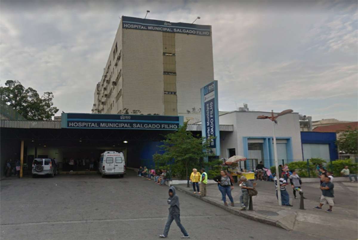 Bebê dá entrada no Hospital Municipal Salgado Filho com traumatismo craniano após ser espancada pelo pai - Reprodução Google Maps