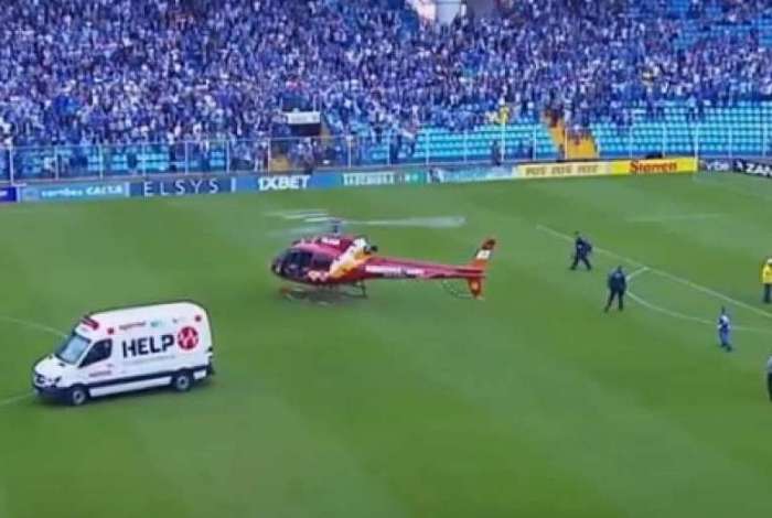 Torcedor sofreu acidente em clássico Torcedor sofreu acidente em clássico