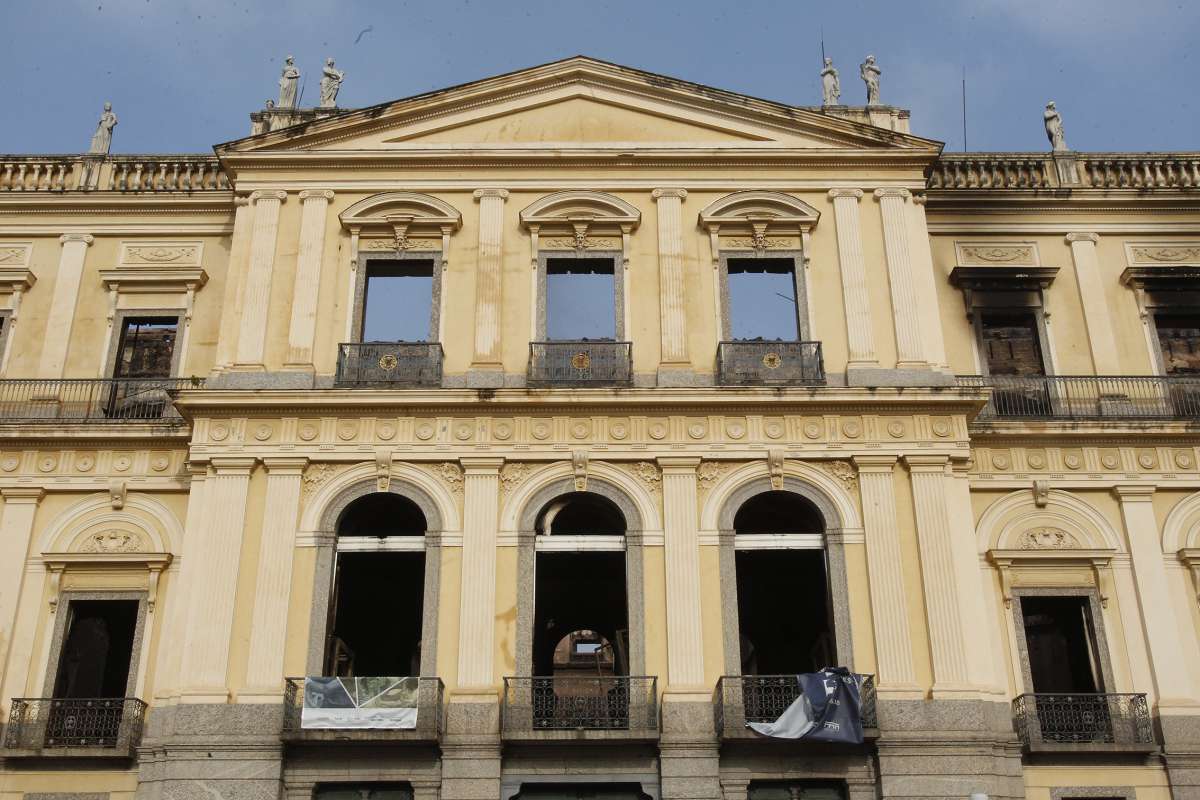 2018-09-03 - suíte do Incêndio que destruiu acervo e grande do prédio do Museu Nacional da Quinta da Boavista, em São Cristovão, Rio de Janeiro, Brasil. Foto de Alexandre Brum - CIDADE POLICIA INCÊNDIO FOGO BRAZIL CULTURA EDUCAÇÃO