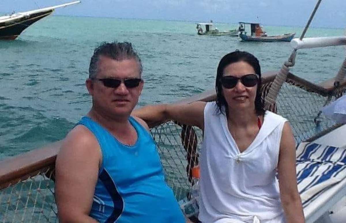 Jussara e Genirson, viúva fez registro de ocorrência por desaparecimento de marido